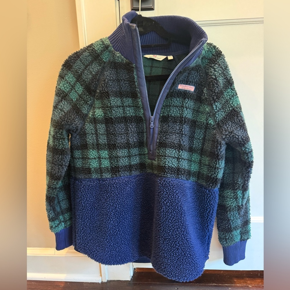 Vineyard Vines XXS Fleece Blackwatch Zip Shep Shirt